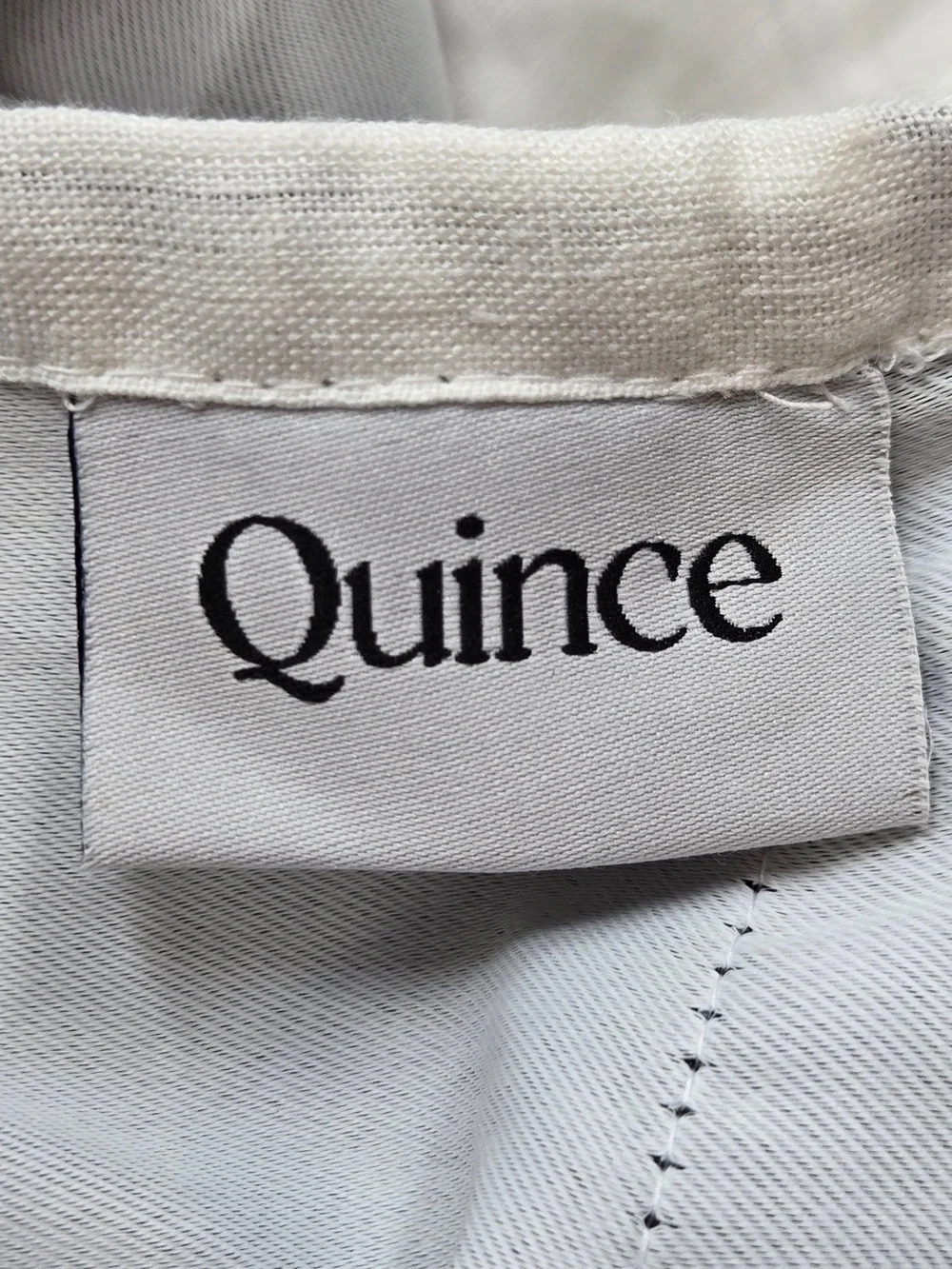 NWT QUINCE Set Of 2 48x96 European Linen True Blackout Curtains White 9509